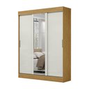 Ver imagem 1 de Guarda-roupa Casal Sirius 3 Portas 2 Gavetas com Espelho Marrocos/off White - Mx Móveis