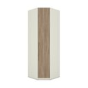 Ver imagem 2 de Guarda Roupa Canto Oblíquo Modulado 1 Porta Predileto Marrom/Areia HP/Jequitiba