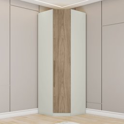 Guarda Roupa Canto Oblíquo Modulado 1 Porta Predileto  - 1