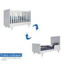 Ver mais imagens de Quarto de Bebê com Berço 2 em 1 e Cômoda 100% MDF Retrô Kakau Espresso Móveis