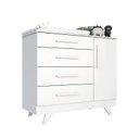 Ver imagem 5 de Quarto de Bebê com Berço 2 em 1 e Cômoda 100% MDF Retrô Kakau Espresso Móveis