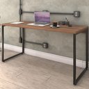 Ver imagem 5 de Mesa para Escritório Estilo Industrial 150 Cm Nogal