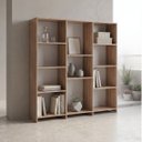 Ver imagem 1 de Estante de Livros 136cmx137,5cm Baixa 11 Prateleiras London YesCasa