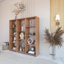 Ver imagem 2 de Estante para Livros Baixa 11 Prateleiras 137,5cmx136cm London Yescasa