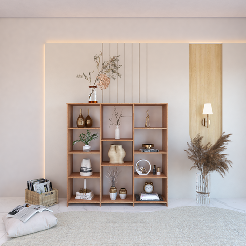 Estante para Livros Baixa 11 Prateleiras 137,5cmx136cm London Yescasa