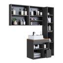 Ver imagem 6 de Conjunto para Banheiro Modulado 148cm com 4 Peças Gabinete Suspenso com Cuba Bangladesh