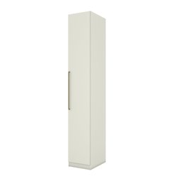 Guarda Roupa 1 Porta e 6 Prateleiras Seletto Branco/Areia HP - 2 Guarda Roupa 1 Porta e 6 Prateleiras Seletto Branco/Areia HP - 2