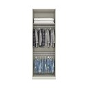 Ver imagem 6 de Guarda Roupa 2 Portas com Cabideiro e Espelho Predileto Branco/Areia HP