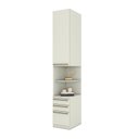 Ver imagem 3 de Mesa de Cabeceira 3 Gavetas e 1 Porta Branco Seletto
