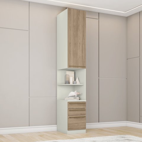 Mesa de Cabeceira 1 Porta e 3 Gavetas Seletto 