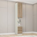 Ver imagem 2 de Mesa de Cabeceira 3 Gavetas e 1 Porta Areia Seletto Marrom