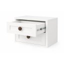 Ver imagem 7 de Kit 2 Mesas de Cabeceira Suspensas 40cm com 2 Gavetas MDF 15mm Branco Mesa de Cabeceira Já Montadas