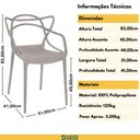 Ver imagem 3 de Kit 6 Cadeiras de Jantar Allegra Prática Empilhável - Fendi