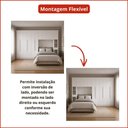 Ver imagem 5 de Guarda Roupa Modulado Casal Safira Linear 11 Portas 10 Gavetas MDF Fosco Branco