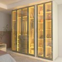 Ver imagem 1 de Guarda-Roupa Modulado Reflecta 6 Portas 262,2cm x 240cm 100% MDF Innova Bege/Off White