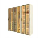 Ver imagem 3 de Guarda-Roupa Modulado Reflecta 6 Portas 262,2cm x 240cm 100% MDF Innova Bege/Off White
