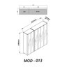 Guarda-roupa Modulado Reflecta 6 Portas 262,2cm X 240cm 100% Mdf Innova - 5