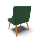 Ver imagem 5 de Kit 6 Cadeiras Estofadas para Sala de Jantar Pés Palito Lia Veludo Verde Esmeralda - Ibiza