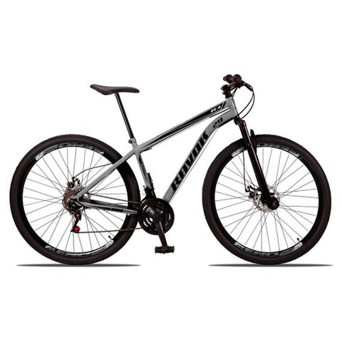Bicicleta Mountain Bike 21 Velocidades Aço Suspensão Shimano Cor Grafite