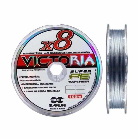 Linha de Pesca Multifilamento Cinza 8 Fios 200m 0.14mm 17lb