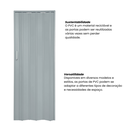 Ver imagem 6 de Porta Sanfonada de PVC 210x115cm Bariri