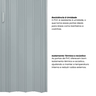 Porta Sanfonada de PVC 210x125cm Bariri - 5