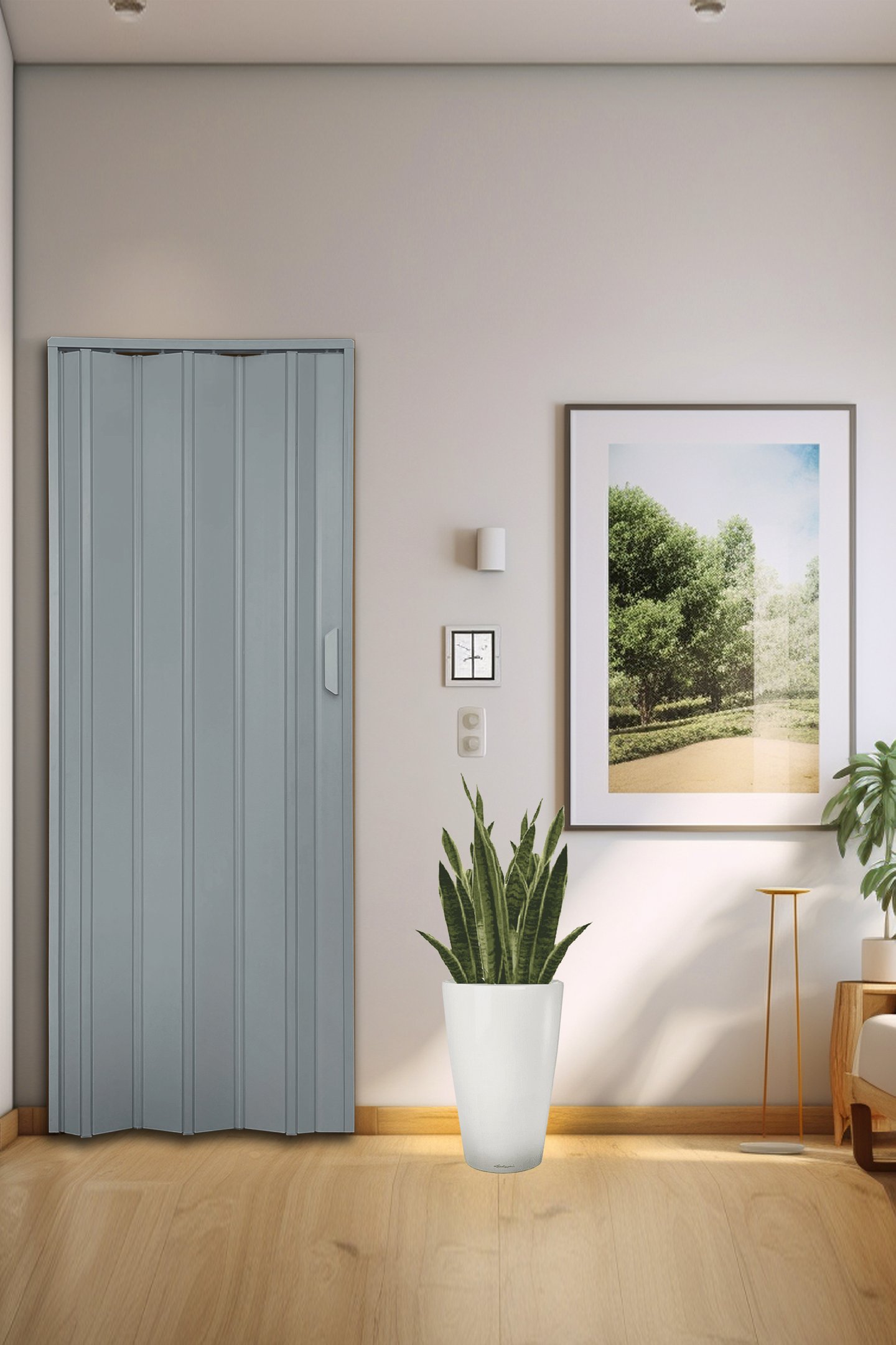Porta Sanfonada de PVC 210x125cm Bariri - 1