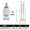 Ver imagem 3 de Guia Barra L para Portão de Correr com 2 Roletes 25 X 35