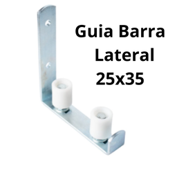 Guia Barra L Para Portão De Correr Com 2 Roletes 25 X 35 - 2