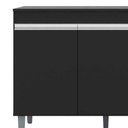Ver imagem 2 de Balcão de Pia para Cozinha 120 Cm Kadu 3 Portas Preto