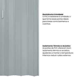 Porta Sanfonada de PVC 210x135cm Bariri - 5
