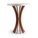 Ver imagem 2 de Conjunto de 02 Mesa de Canto Cálice Redonda 40 e 60cm de Altura Branco