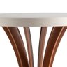 Conjunto de 02 Mesa de Canto Cálice Redonda 40 e 60cm de Altura Branco - 4