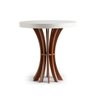 Conjunto de 02 Mesa de Canto Cálice Redonda 40 e 60cm de Altura Branco - 3