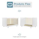 Ver imagem 4 de Berço Mini Cama Flocos com Suporte para Mosquiteiro 100% MDF Branco - Tigus