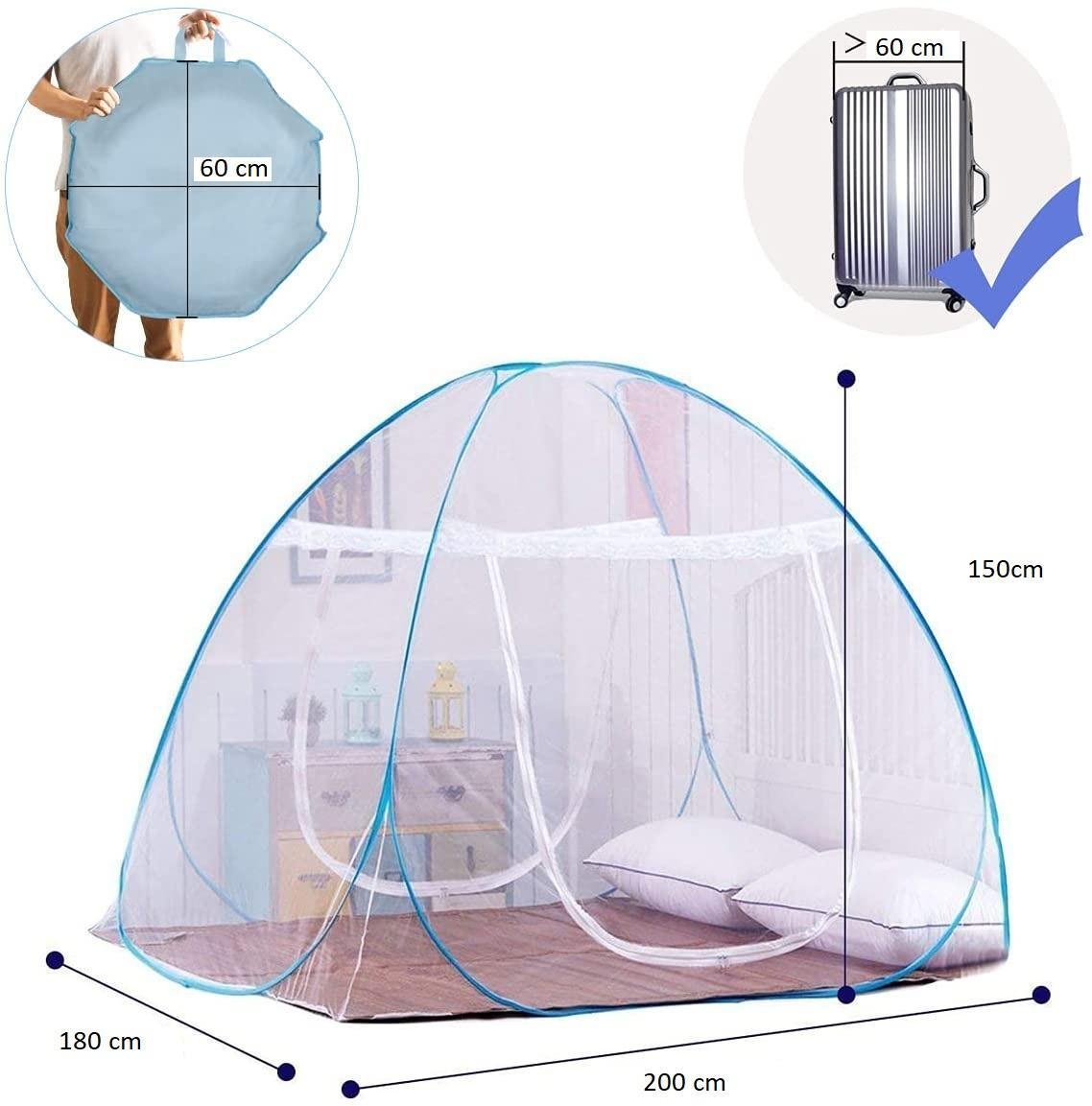 Mosquiteiro Tenda Cama King Dobrável Pratico e Portátil - 1