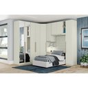 Ver imagem 1 de Quarto Modulado Solteiro Seletto 6 Peças (1 Armário Ponte + 1 Closet + 1 Guarda Roupa 1 Porta + 2