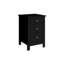 Ver imagem 2 de Mesa de Cabeceira 3 Gavetas Dm-113 Preto