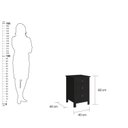 Ver mais imagens de Mesa de Cabeceira 3 Gavetas Dm-113 Preto