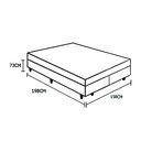 Ver imagem 4 de Cama Box Baú Queen Suede + Colchão Molas Ensacadas Pró Vida 73X158X198:Bege