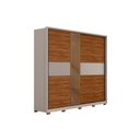 Ver imagem 7 de Guarda Roupa Casal 2 Portas Authentic Nogueira/Nude Demóbile