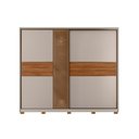 Ver mais imagens de Guarda Roupa Casal 2 Portas Authentic Nogueira/Nude Demóbile