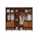 Ver imagem 4 de Guarda Roupa Casal 2 Portas Authentic Nogueira/Nude Demóbile