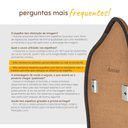 Ver mais imagens de Espelho Grande Orgânico Retrô Corpo Inteiro 170x70cm Borda em Couro - Mod. Flame Caramelo