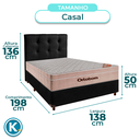 Ver imagem 2 de Kit Cabeceira + Cama Box + Colchão Casal Molas Ensacadas Airtech Ortobom