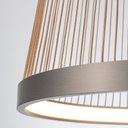 Ver imagem 4 de Lustre Pendente Nordecor Beys 2940 Cinza / Dourado Led Bivolt