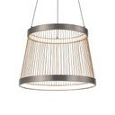 Ver imagem 2 de Lustre Pendente Nordecor Beys 2940 Cinza / Dourado Led Bivolt