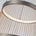Ver imagem 3 de Lustre Pendente Nordecor Beys 2940 Cinza / Dourado Led Bivolt
