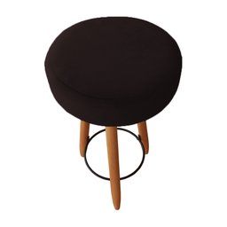 Kit Duas Banqueta Alta para Área Gourmet Balcão Pés Palito Marron Dimazza Móveis - Marrom - 3