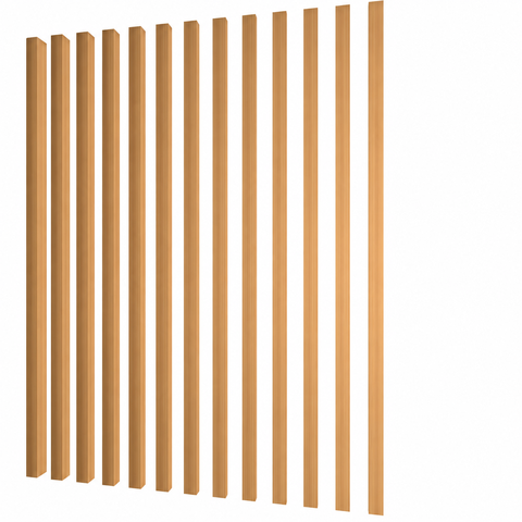 Brise WPC Interno Cor: Carvalho 2,90m x 7,5cm x 5,0cm